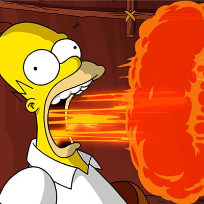 Flaming Homer | The Simpsons Movie thumb