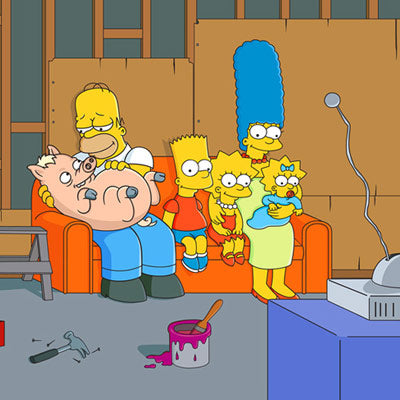 Couch Gag: Family with Pig | The Simpsons thumb