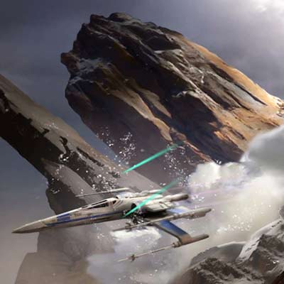 Evasive Action by Stephan Martiniere | Star Wars