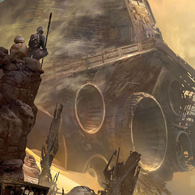 Tie Fighter Down by Stephan Martiniere | Star Wars