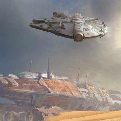 Through the Wreckage by Stephan Martiniere | Star Wars
