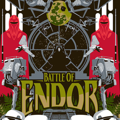 Battle of Endor by Mark Daniels | Star Wars