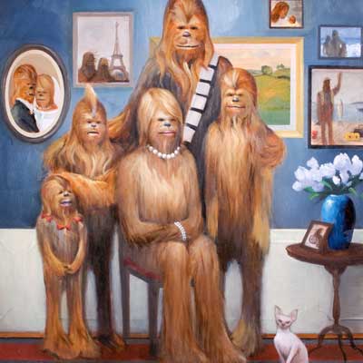 Wookiee Family Portrait by Maya Gohill | Star Wars