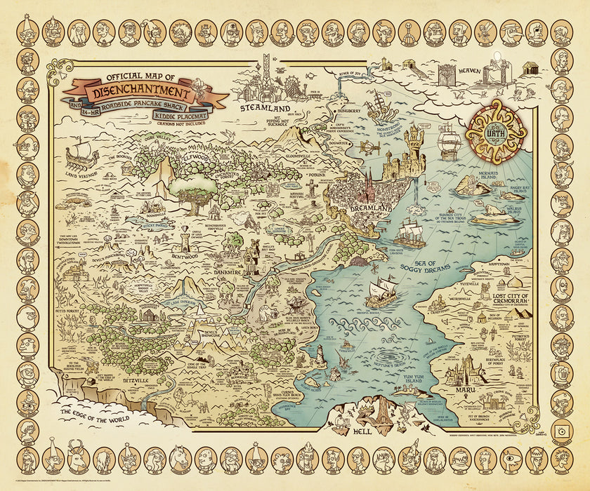 Disenchanted Map Official Map of Disenchantment | Disenchantment — Acme Archives Direct