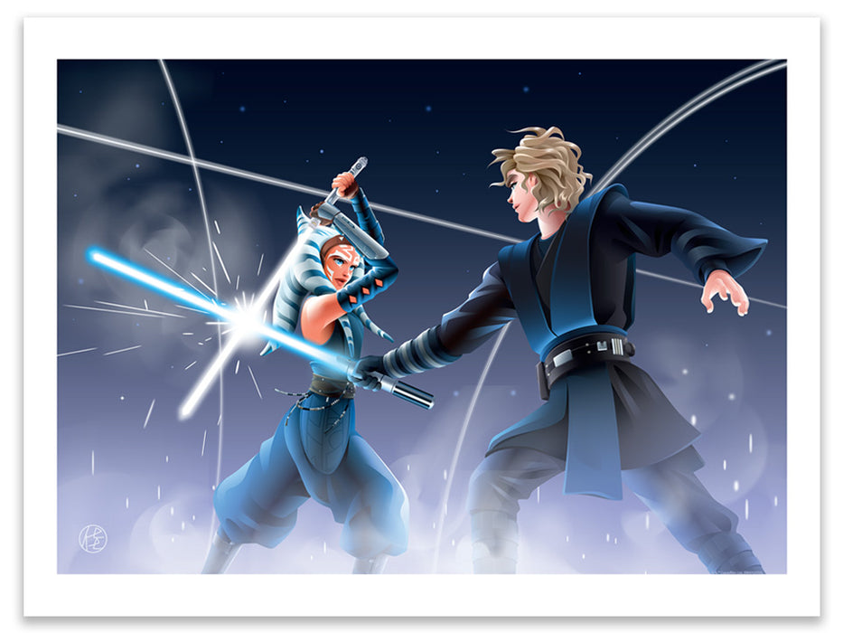 Still Master and Padawan by Kayo Takahata | Star Wars Art — Acme ...