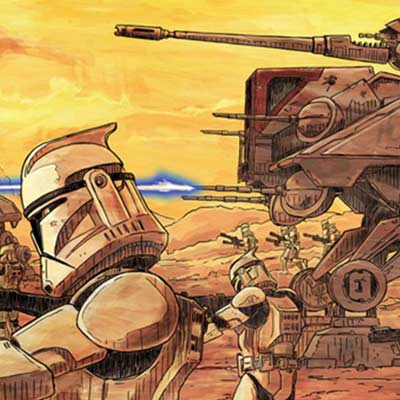 The Clones Advance by Brent Woodside | Star Wars Art — Acme