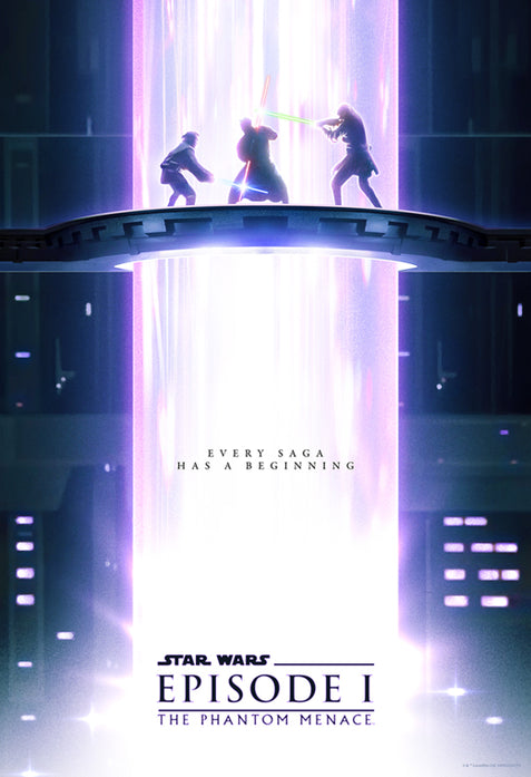 Star Wars Phantom Menace by PhaseRunner Ltd Edition x/150 Poster