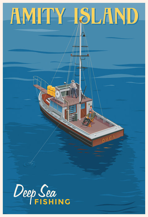 Deep Sea Fishing by Steve Thomas | Travel Poster print