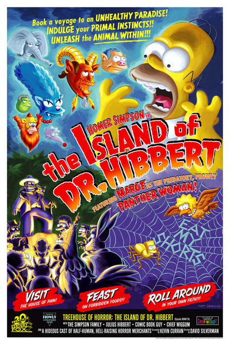 Island of Dr. Hibbert by Bill Morrison | The Simpsons paper