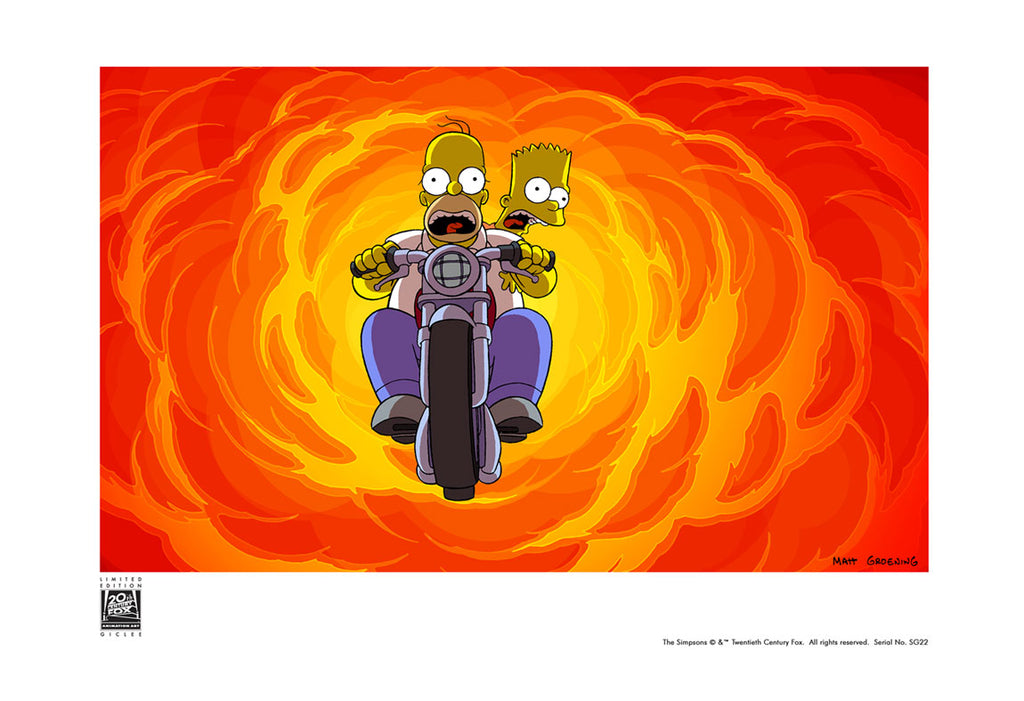 H*o様 SIMPSON leather riders motor cycle Bart and Homer on Bike | The Simpsons Movie — Acme Archives Direct