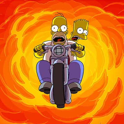 Bart and Homer on Bike | The Simpsons Movie thumb