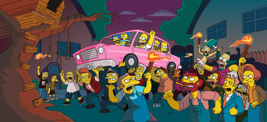 Angry Mob | The Simpsons Movie close up