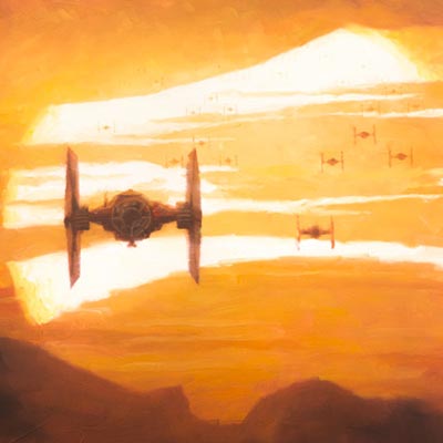 TIE Fighter Sunset by Christopher Clark | Star Wars