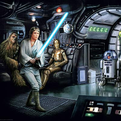 Luke Feels the Force by Claudio Aboy | Star Wars