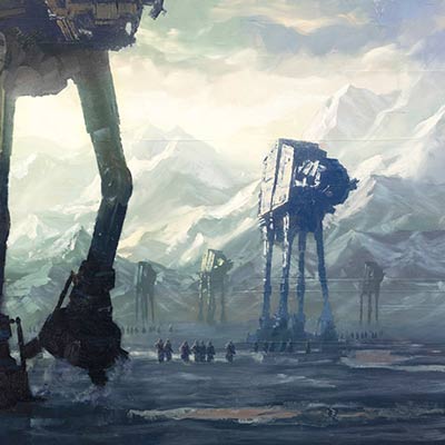 Dawn at Hoth by Christopher Clark | Star Wars thumb