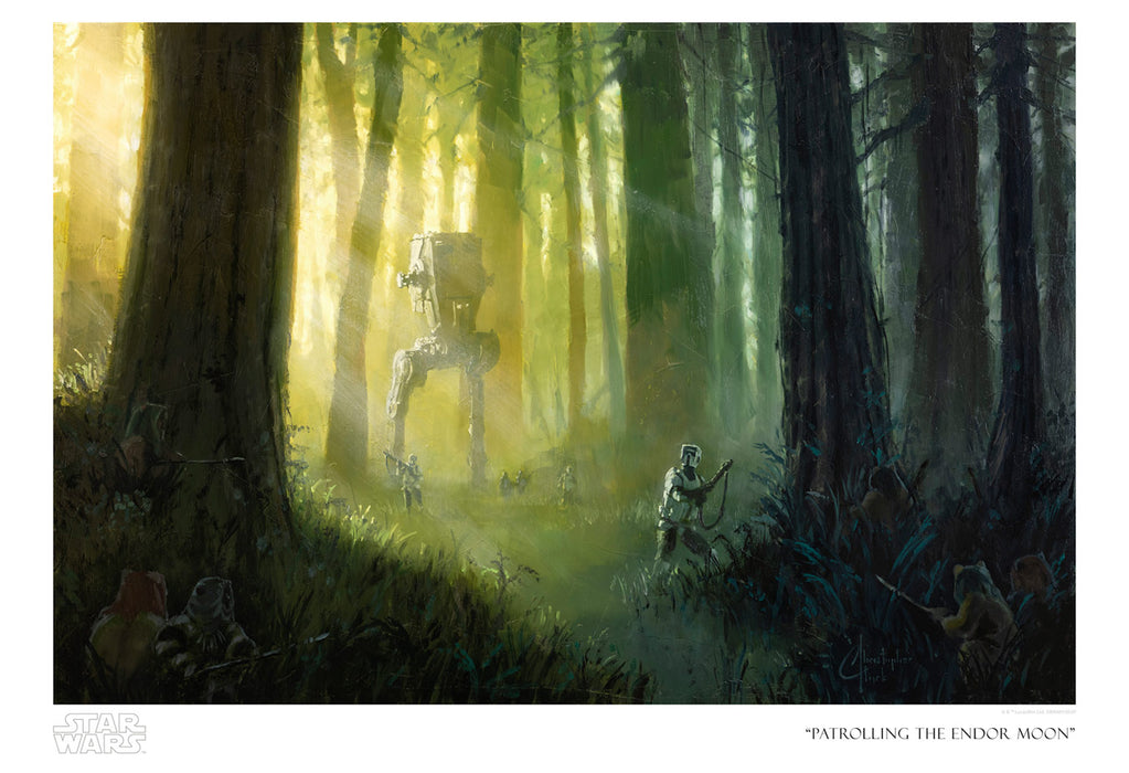Patrolling the Endor Moon by Christopher Clark | Star Wars paper