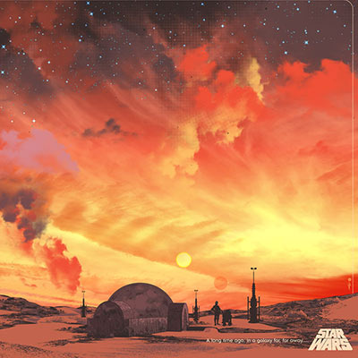 Binary Sunset by Guy Stauber | Star Wars thumb