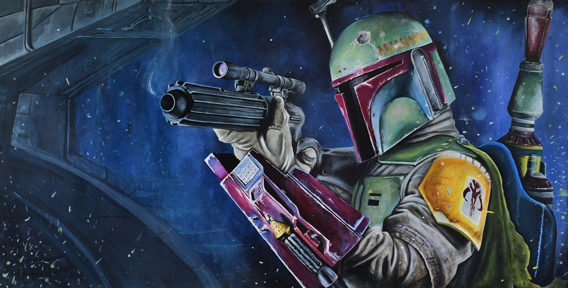 Last One Standing by Greg Lipton | Star Wars Boba Fett Canvas