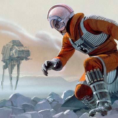 Luke on Hoth by Ralph McQuarrie | Star Wars