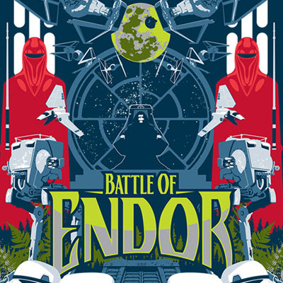 Battle of Endor variant by Mark Daniels | Star Wars