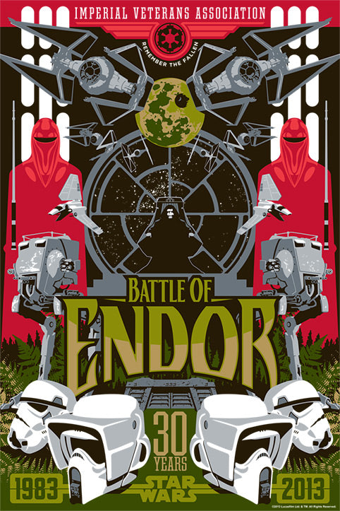 Battle of Endor by Mark Daniels | Star Wars