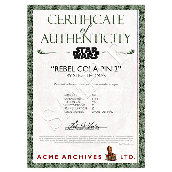 Rebel Cola #2 Collectible Pin | Star Wars