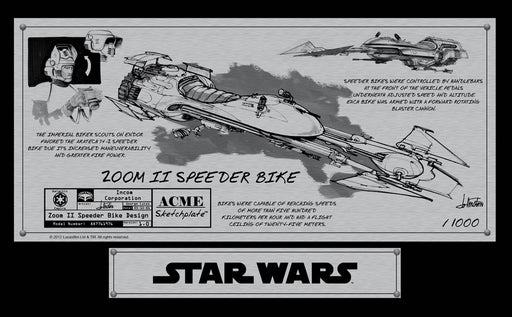 Speeder Bike Sketchplate | Star Wars