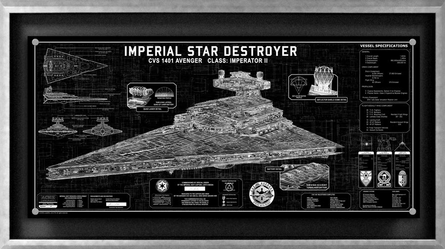 Star Destroyer SpecPlate | Star Wars frame