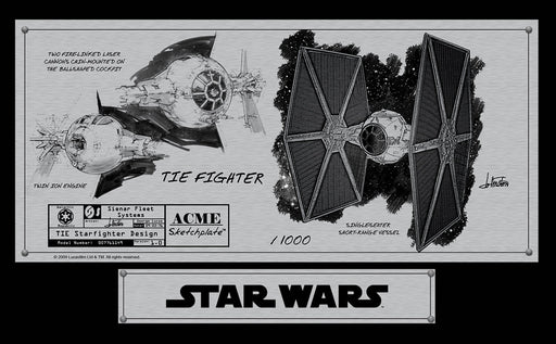 TIE Fighter Sketchplate | Star Wars