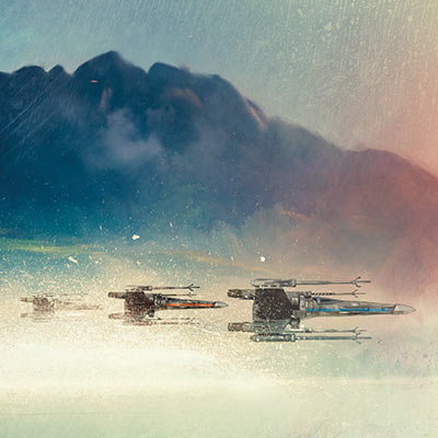 X-Wings at Twilight by Rich Davies | Star Wars