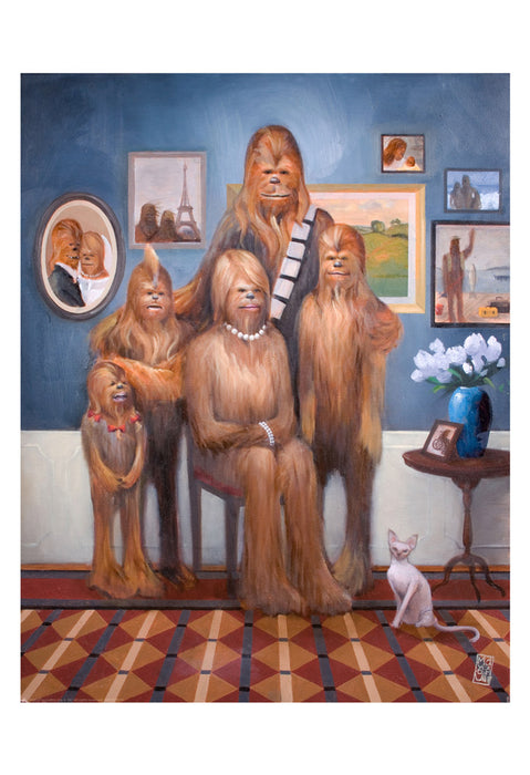 Wookiee Family Portrait by Maya Gohill | Star Wars